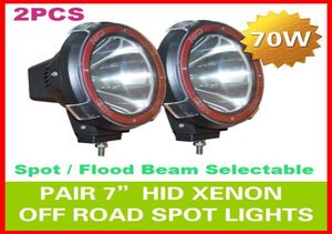 2pcs 7quot 70W 75W HID Xenon Drive Light Offroad SUV ATV 4WD 4x4 Trave di alluvione SPOT 932V H3 6000K IP67 SCOGLIO DI FOGA SCOGLIO SUPE5360293