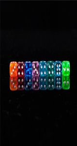 NEU 100 PCS 1218 mm Würfel Transparent Color Point 16 Digital Automatisches Spiel KTV Dice Acryl Gambing DICES8945015