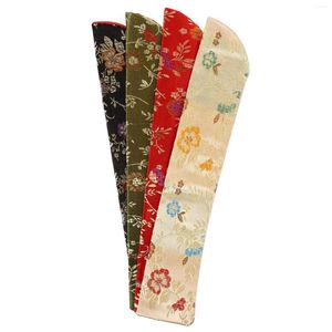 Gift Wrap 4 Pcs Fan Bag Hand Cases Handheld Cover Lace Pouch Sleeve Japanese Double Layer