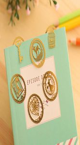 Hollow Metal Bookmark Gold Lace Bookmark Cartoon Bookmarks School Stationery Supplies Party Favor Gift Multi Styles VT14317013512