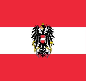 Австрийский флаг австрийского штата 3 фута x 5ft Polyester Banner Flying 150 90 см. Флаг пользователя Outdoor8630641