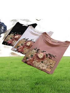 Kvinnor Pearl Appliques Tshirts 3D Pärlor Toppar O Neck Kort ärm Kvinnlig T -shirt 2020 Spring Summer Casual Loose Lady Tshirts2852339