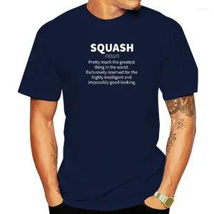 Polos masculinos Squash Funny Definição T-shirt Player Gift Summer T SHISTS MODATE Tops Tees Família masculina de algodão