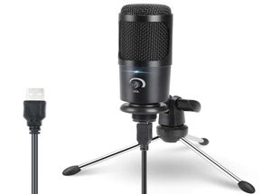 Professional Condenser Microphone PC Studio USB Microphone for Computer Gaming Streaming Video Mic Podcasting Recording Microfon8741442