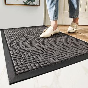 Carpets DEXI Entry Door Rubber Anti-slip Mat Outdoor Dust-proof Carpet Strong And Durable High Resilience Wear-resistant Rug