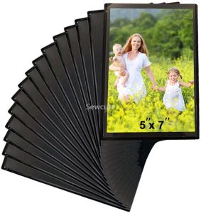 Çerçeve 10 Pack Manyetik Resim Çerçeveleri Fotoğraf Mıknatısları PVC Pocket Frighterator Manyetik Fotoğraf Çerçeveleri 140x190mm