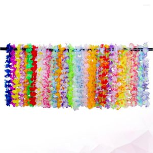 Decorative Flowers 36 PCS Hawaii Wreath Artificial Hanging Garland Garlands Decor Party Supplies Adults Aldult Favors