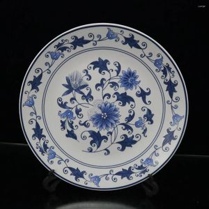 Vases Blue And White Flower Pattern Appreciation Plate Home Decoration Ornaments