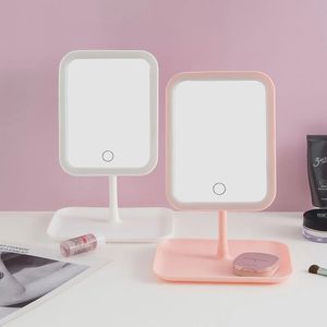 2024 Makeup Mirror with Light White LED Daylight Vanity Mirror Detachable/Storage Base 3 Modes Mirror with Light Gift USB Cable for makeup