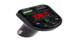 BTE5 MP3 Player Zestaw samochodów Bluetooth FM Nadajnik samochodów FMS Modulator Dual USB Charging dla pojazdu 1224 V ogólny pojazd QC5414958200