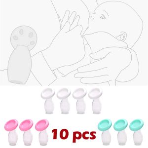 Breastpumps 10pcs/lot Wholesale Baby Feeding Manual Breast Pump Partner Breast Collector Milk Silicone Pumps Mama Milk Savers PP BPA Free