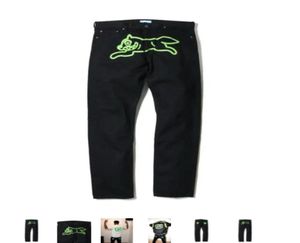 Helt ny BBC -glass Running Dog Men039s tvättade jeansstorlek SMLXL2XL6890572