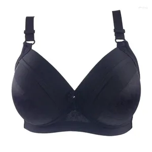 Bras gut schwarz für Frauen Polyester Baumwolle komfortable atmungsaktive Unterwäsche Big Büste 75 80 85 90 95 100 D B C Cup Bralette C05