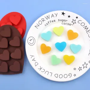 Baking Moulds Silicone Cake Mold 10-even Heart-Shaped Chocolate DIY Mould 119