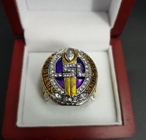 Partihandel 2019 2020 Championship Ring LSU Basketball Rings Iana State University High Quality Souvenir Jewel Fan Gift9586693