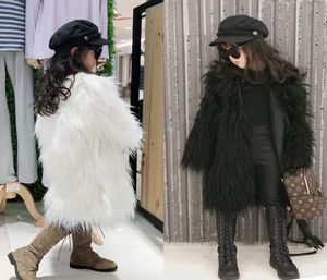 Coat Winter Girls Parka Fux Furx Sliose Long Over -Coat Children Calda Giacca calda per bambini Outwear casual all'aperto 2209278008449