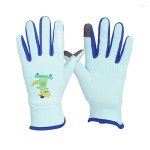 Cycling Gloves Snail Children Warm Outdoor Bicycles Plush Anti-splashing Water Anti-wind Anti-cold Autumn And WinterBoys Girls