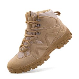 Boots Men Tactical Boots Army Boots Military Desert Waterproof Work Safety Shoes Climbing Hiking Sport Shoes Ankle Men's Outdoor Boots