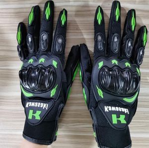 Kawasaki Sport Riding Gloves For Motorcycle And Cycling Artificial Leather Cloak Green M L XL XXL 1625cm Four Seasons4985761