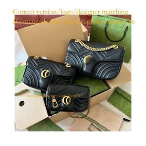 حقيبة مصمم الأكياس الفاخرة G Marmont Bag Bag Crossbody Bag Bag Bag Bag Fashion Bag Bag Bags Counter Bags