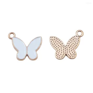 Charms 10pcs/lot Butterfly For Jewelry Making Couple Pendants