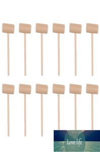 15pcs bolo de madeira prático Hammers mini caranguejo de alimentos redondos marlets9648587