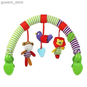 Mobiler# Ny hängande spiral rattle barnvagn svarv spjälsäng leksaker bilstolsäng baby lek rese spädbarn baby leksaker utbildning för nyfödda gåvor y240412y240417j0nu