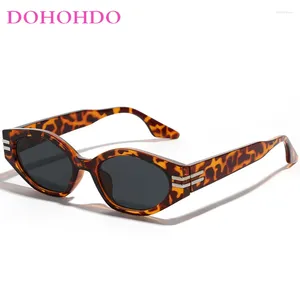 Sunglasses DOHOHDO 2024 Personalized Cat Eye For Women Men Fashion Punk Brand Designer Glasses UV400 Male Vintage Eyeglasses