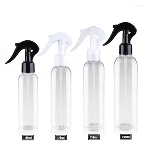 Garrafas de armazenamento 30pc 100ml 120ml 150ml 200ml de gatilho vazio Spray Spray Recipientes de líquido plástico garrafa para regar a casa de limpeza doméstica