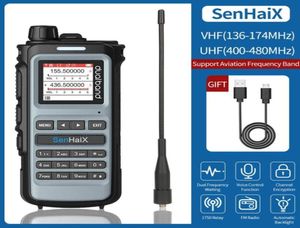 Walkie Talkie Senhaix 8600 Air Band UVHFデュアルPIP54ハム2ウェイラジオポータブル防水トランシーバーAdd USB Charger8512591