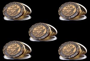 5pcs Navy Marines Challenge Coin Craft Shellback Crossing The Line Marine Corps Military 1oz Copper Badge9467820