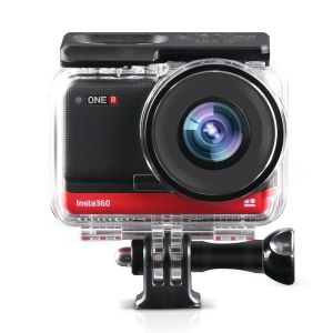 Kameralar Ruigpro 60m Sualtı Muhafaza Kılıfı Su Geçirmez Koruyucu Kapak Insta360 One R 4K 360 Baskı Leika Kamera Kamu Aksesuarları