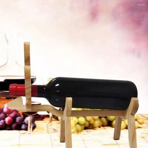 Armazenamento de cozinha Mesa útil Ornamento de cachorro Elk Rack de vinho resistente ao desgaste da bancada de bancada livre para sala de estar