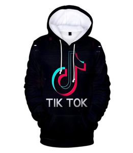 Tik Tok 3D Print Womenmen Hoodies Sweatshirts Harajuku Streetwear Hip Hop Pullover Hooded Jacket女性トラックスーツユニセックスTops8266022