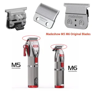 Scissors Madeshow M6 M5 Original Clippers Blades Stainless Steel Electric Hair Clipper Blade Hair Trimmer Replacement Cutter Head