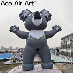 atacado 5mh gigante gigante inflável Koala Modelo de desenho animado para decoração em parques e zoológico