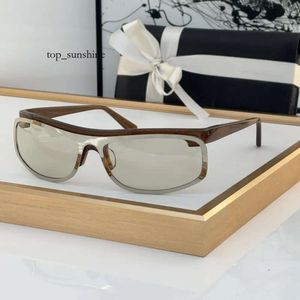 Lunette de Soleil Mens Женские поляризованные солнцезащитные очки овальная форма стимпанк дизайнерские оттенки Y2K Classic CH71557 Маленькая металлическая рама Rimmed Sunglass Universal