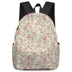 Backpack Flowers Piante Magnolias Student School Bags Laptop Custom for Men Female Travel Mochila