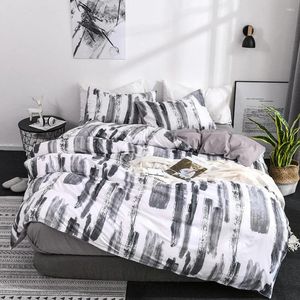 Bedding Sets 3pcs Warm Polyester With Zipper Closure Home Textile Fashion Printed Bedclothes Bedroom Duvet Cover Set Thickened Pillow Case