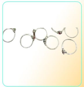 Bandringe Schmuck Qianbei 50pcs/Set Ganz gemischt viele glänzende Kristall -Strass -Kinder -Verlobungshochzeit Brautfinger Ring Drop Deliv7327246