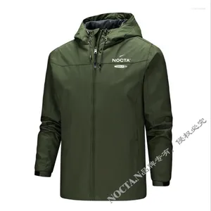 Men's Trench Coats Hooded Outdoor Jacket Zippered Casual Windproof S-5XL Sportswear Spring Summer And Autumn 2024