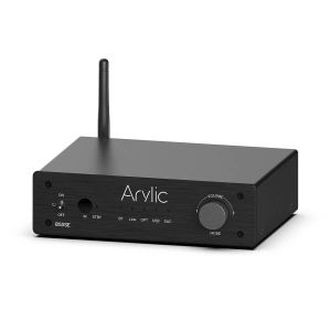 Amplificador Arylic B50 SE Bluetooth estéreo 50W x 2 Receptor de amplificador de áudio 2.1 Mini Classe D AMP integrado para alto -falantes domésticos