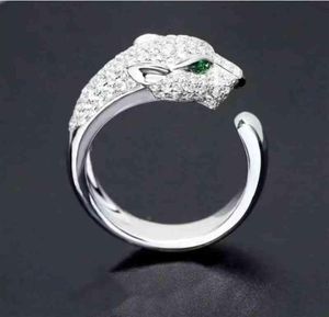 Lüfter Bingbing kann den Panther -Ring und den Diamanthand mit einer modischen Persönlichkeit 188T3186257 einstellen