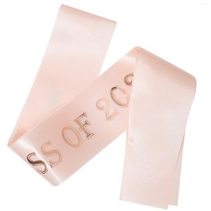 Party Supplies 2024 Graduation Straps Stole Rose Gold Lettering Sashes For Shoulder Ribbon Decor