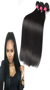 Malezyjskie przedłużanie Virgin Hair Extensions Human Hair Weave 3 4 5 PCSLOTstraight Włosy Splot dobrej jakości Dobra jakość Bez zrzucania 828 cali Dostępne 4032821