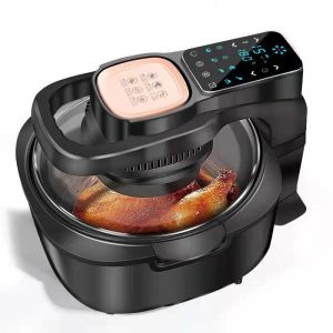 Fryers Multifunktionelle Hausluft Fritteuse ohne Öl 6L -Ofen, 220 V EU 1100W LED -Touchpanel Temperaturregelung visueller Luftbraten