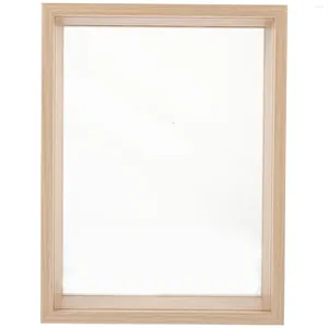 FRAMENTOS FLOR FLOR PO Frame Vintage Wooden Tridimensional Seca Exibir Exibição Diy Decoração do quarto DIY