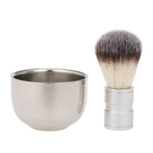 Professional Men's Shaving Brush Beard Bowl Facial Beard Cleaning Tool Shaving Cream Bowl Barber Beard Kit