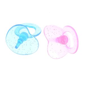 2PCSpair Baby Dolls Pacifier för flickor som matar barnkammaren Dollhouse Accs Girl Toy Gift Random Color 240409