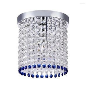 Ceiling Lights Modern Chrome Lustre LED Crystal Lighting Fixture Lamp Crystals Aisle Home Decoration